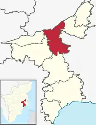 Lagekarte des Subdistrikts