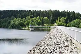 Damm der Talsperre Falkenstein