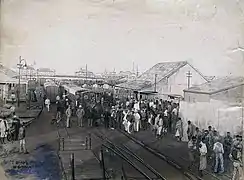 Kapspur-Bahn in Beira, 9.&nbsp;Juli 1900