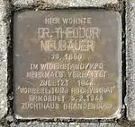 Stolperstein in Bad Tabarz