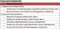Instrumentalwerke, Werke für Orchester