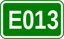 Zeichen der Europastraße 013