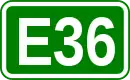 Zeichen der Europastraße 36