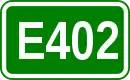 Zeichen der Europastraße 402