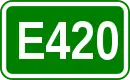 Zeichen der Europastraße 420