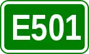Zeichen der Europastraße 501