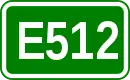 Zeichen der Europastraße 512