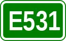 Zeichen der Europastraße 531