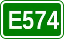Zeichen der Europastraße 574