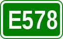 Zeichen der Europastraße 578