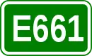 Zeichen der Europastraße 661