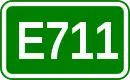 Zeichen der Europastraße 711