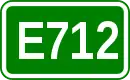 Zeichen der Europastraße 712