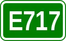 Zeichen der Europastraße 717