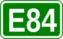 Zeichen der Europastraße 84