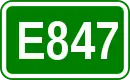 Zeichen der Europastraße 847