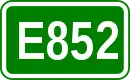 Zeichen der Europastraße 852