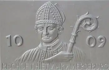 Gedenktafel and Thietmar von Merseburg