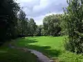 Blick von Osten in die Talaue „Grüner Pütz“ im Urfttal, 3,5 km nördlich von Nettersheim.