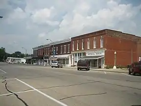 Abschnitt der Main Street in Tampico, Illinois