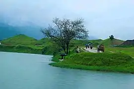 Hügel im Tanguar Haor