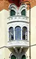 Erker der Villa Moretti
