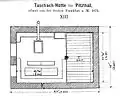 Grundriss der Taschachhütte (1874) von Johann Stüdl