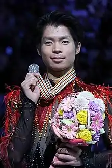 Tatsuki Machida mit seiner Silbermedaille bei der Weltmeisterschaft 2014 in Saitama