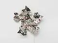 Tatsuo Miyajima, Diamond in You No. 20, 2010, 105 LEDs, IC, stainless mirror, steel
