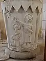 Romanischer Taufstein in der Abteikirche