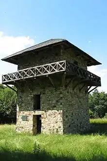Rekonstruierter Limes-Wachturm Wp 3/15 am Kastell Zugmantel