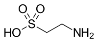 Strukturformel von Taurin