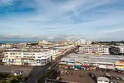 Blick über Tawau Lama vom LA Hotel