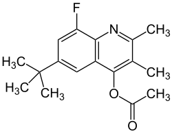Strukturformel von Tebufloquin