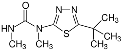 Strukturformel von Tebuthiuron