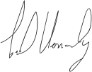 Edward Kennedys Unterschrift