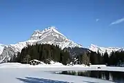 Teilweise zugefrorener Arnisee im Winter (2019)