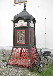 Schwedische Telefonzelle