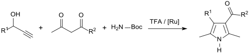 Pyrrolsynthese aus Propargylalkoholen mit tert-Butylcarbamat