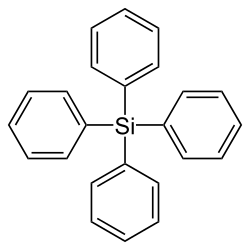 Strukturformel von Tetraphenylsilan