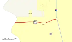 Karte der Texas State Highway 178