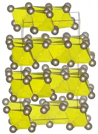 Elementarzelle von Thallium(I)-sulfid