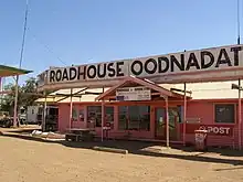 Das berühmte Pink Road House Oodnadatta in Oodnadatta