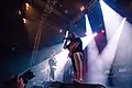Brian Eschbach, Max Lavelle und Trevor Strnad bei einem Konzert 2019