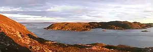 Straße von Corryvreckan von Scarba aus gesehen