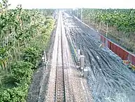 Zweigleisiger Ausbau der Pingtung-Eisenbahnlinie in Zhutian (2010)