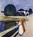 Mädchen auf der Brücke (1902), Öl auf Leinwand, 86 × 75,8 cm, Puschkin-Museum, Moskau