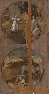 The Fall of the Rebel Angels (Rückseite: Menschheit bedrängt durch Teufel)