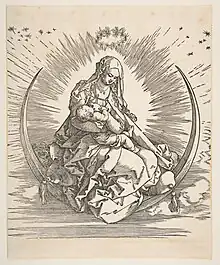 Holzschnitt von Albrecht Dürer, Madonna, vor 1511