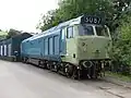 50 002 (D402) während Restaurierung bei South Devon Railway (August 2015)